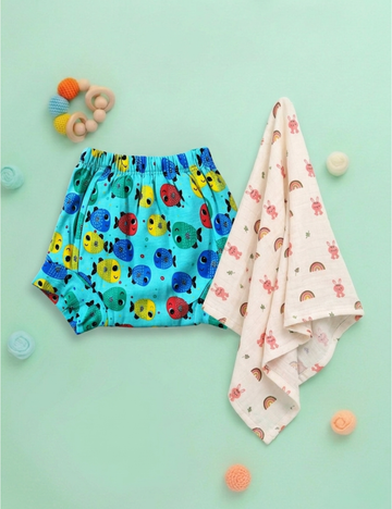 Dipe & Wipe | Aqua Friends & Rainbow Snuggles (2-Piece Set)