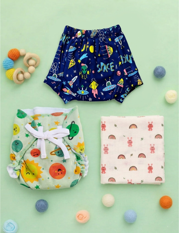 Dipe & Wipe | Cosmic Nights & Rainbow Hugs (3-Piece Set)