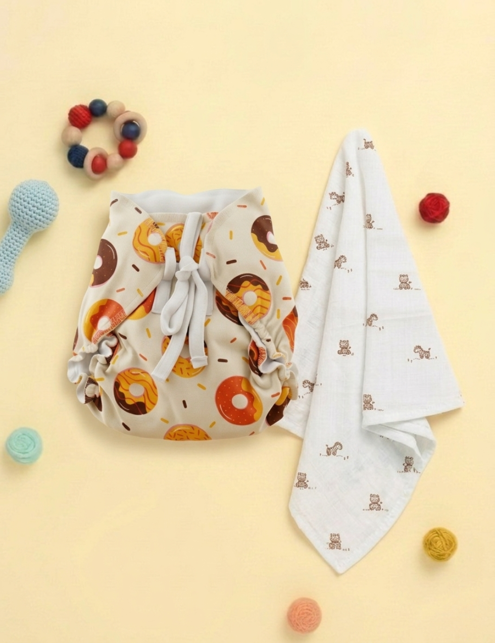 Dipe & Wipe | Donut Delight + Tiny Bears (2-Piece Set)
