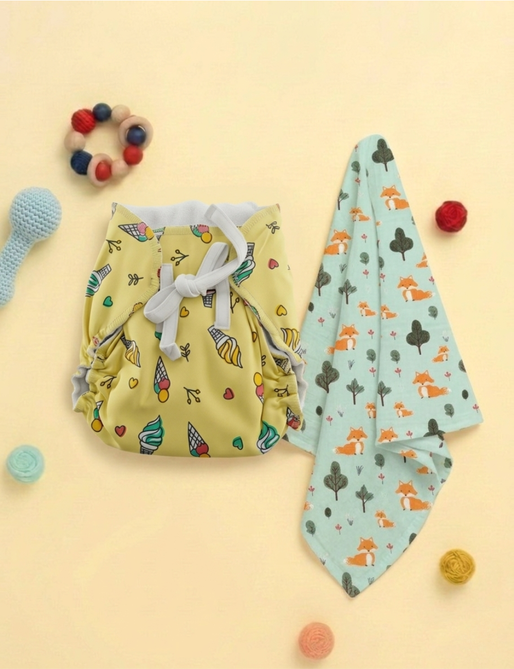 Dipe & Wipe | Sweet Treats + Woodland Fox (2-Piece Set)