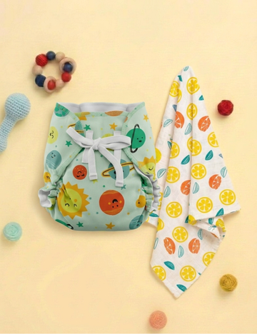 Dipe & Wipe | Sunny Planets + Citrus Splash (2-Piece Set)